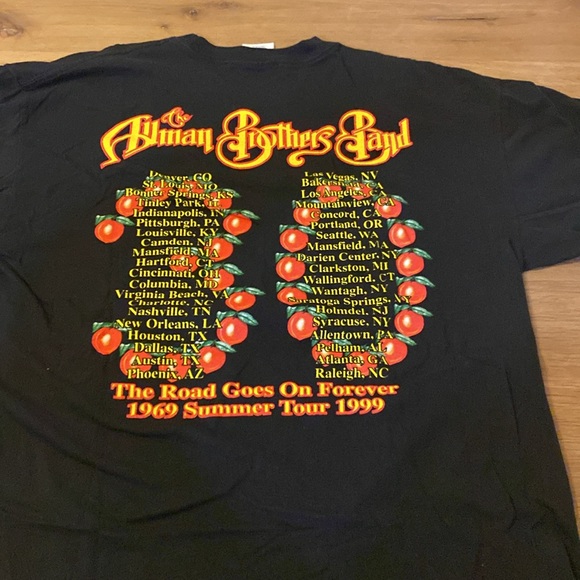 Vintage Allman Brothers Band Concert t shirt - Picture 5 of 5